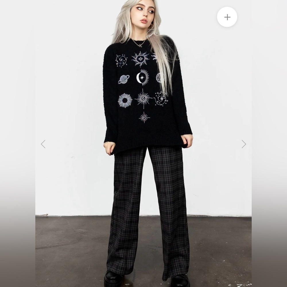 RARE Disturbia Celestial Embroidered Sweater - Picture 5 of 14